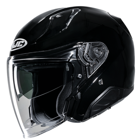 HJC CASCO JET FIBRA RPHA31 NERO LUCIDO