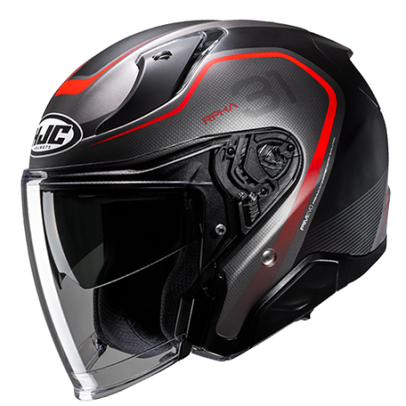 HJC CASCO JET FIBRA RPHA31 KOUV ROSSO MC1SF