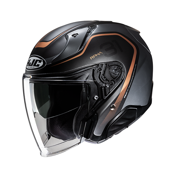 HJC CASCO JET FIBRA RPHA31 KOUV MARRONE MC9SF