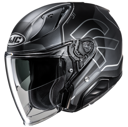 HJC CASCO JET FIBRA RPHA31 DEREEN GRIGIO MC5SF