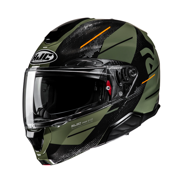 HJC CASCO MODULARE IN FIBRA RPHA 91 BLAT VERDE MILITARE MC7