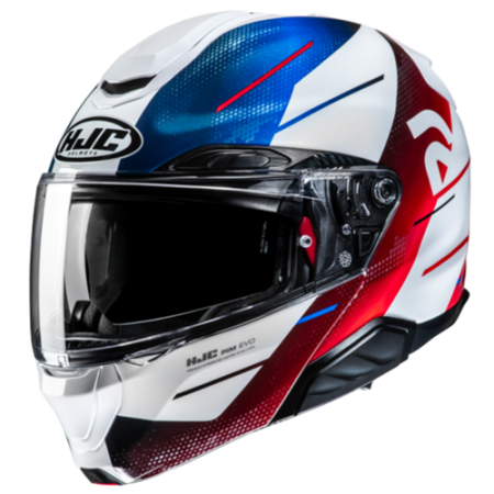 HJC CASCO MODULARE IN FIBRA RPHA 91 BLAT ROSSO BLU MC21