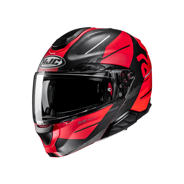 HJC CASCO MODULARE IN FIBRA RPHA 91 BLAT ROSSO MC1SF