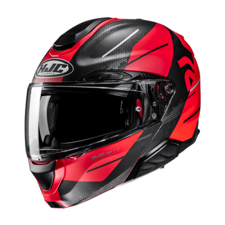HJC CASCO MODULARE IN FIBRA RPHA 91 BLAT ROSSO MC1SF