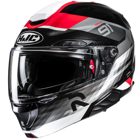 HJC CASCO MODULARE IN FIBRA RPHA 91 MADAL ROSSO MC1