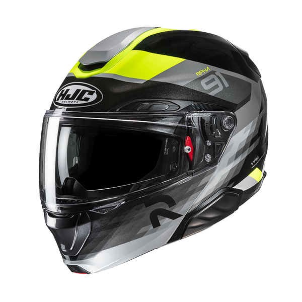 HJC CASCO MODULARE IN FIBRA RPHA 91 MADAL GIALLO FLUO MC3H
