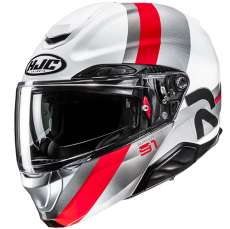 HJC CASCO MODULARE IN FIBRA RPHA 91 FENSH ROSSO MC1