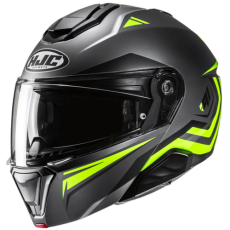 HJC CASCO MODULARE i91 TRICUS:GIALLO FLUO MC3HSF