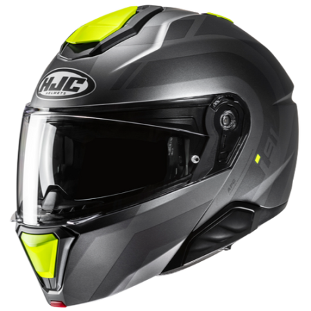 HJC CASCO MODULARE i91 ARVEN GIALLO FLUO MC3HSF