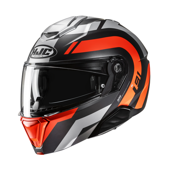 HJC CASCO MODULARE i91 ARVEN ARANCIONE MC6HSF