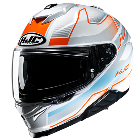 HJC CASCO INTEGRALE i71 IORIX BLU ARANCIONE MC27