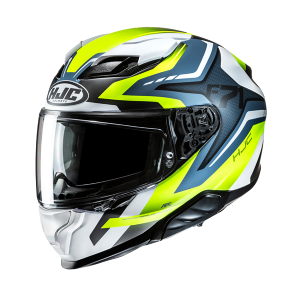 HJC CASCO INTEGRALE FIBRA F71 FES GIALLO FLUO MC3HSF