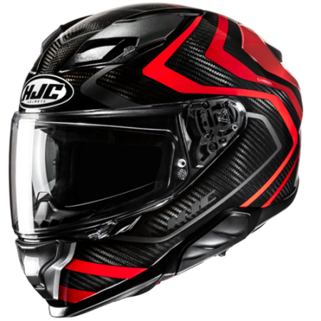 HJC CASCO INTEGRALE FIBRA F71 CARBON NEVIO ROSSO