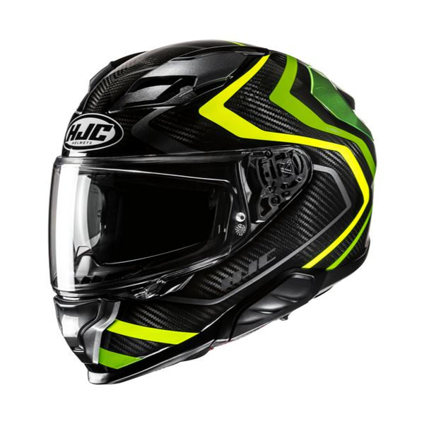 HJC CASCO INTEGRALE FIBRA F71 CARBON NEVIO GIALLO FLUO MC3H