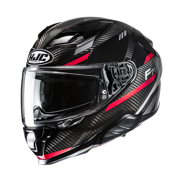 HJC CASCO INTEGRALE FIBRA F71 CARBON ESIRA ROSSO MC1