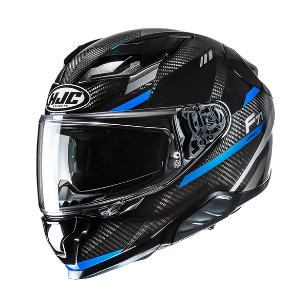 HJC CASCO INTEGRALE FIBRA F71 CARBON ESIRA BLU MC2