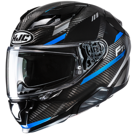 HJC CASCO INTEGRALE FIBRA F71 CARBON ESIRA BLU MC2