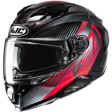 HJC CASCO INTEGRALE FIBRA F71 CATOS ROSSO MC1