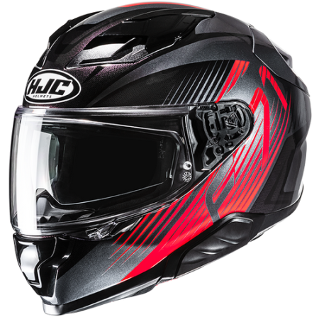 HJC CASCO INTEGRALE FIBRA F71 CATOS ROSSO MC1