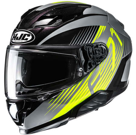 HJC CASCO INTEGRALE FIBRA F71 CATOS GIALLO FLUO MC3H