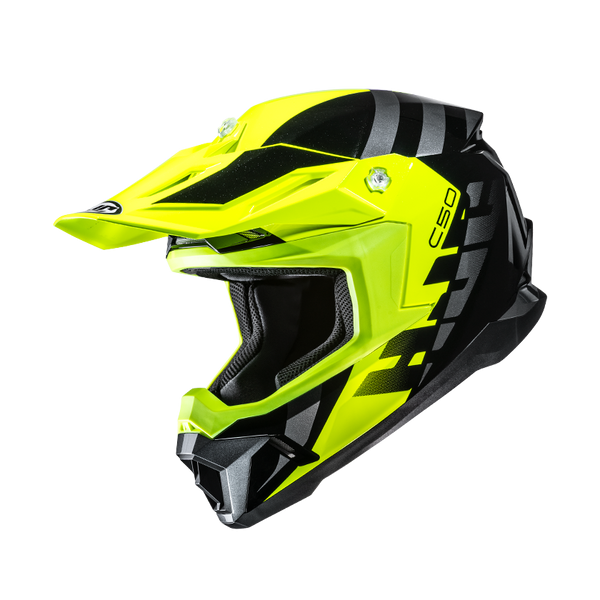 HJC CASCO INTEGRALE CROSS C50 MIRAGE GIALLO FLUO MC3H