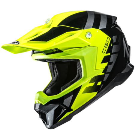 HJC CASCO INTEGRALE CROSS C50 MIRAGE GIALLO FLUO MC3H