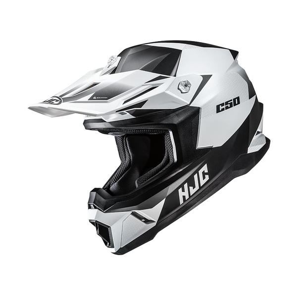 HJC CASCO INTEGRALE CROSS C50 SLIDER NERO BIANCO MC10SF