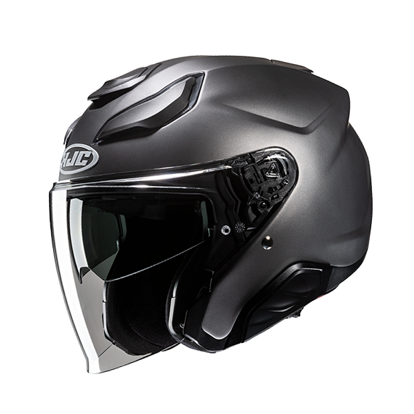 HJC CASCO JET FIBRA F31 TITANIO OPACO