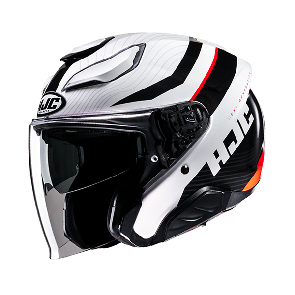 HJC CASCO JET FIBRA F31 NABY ROSSO MC1