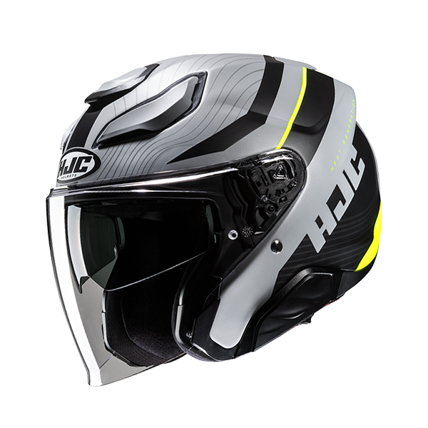 HJC CASCO JET FIBRA F31 NABY GIALLO FLUO MC3HSF