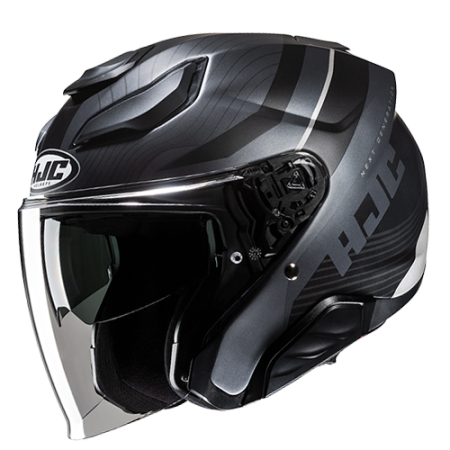 HJC CASCO JET FIBRA F31 NABY GRIGIO MC5SF