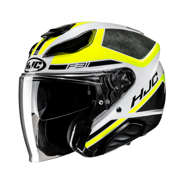 HJC CASCO JET FIBRA F31 CERON GIALLO FLUO MC5H
