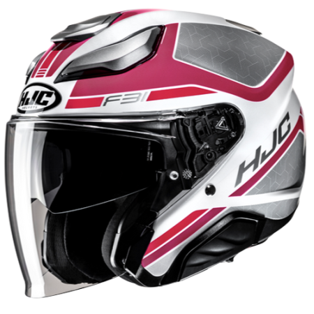 HJC CASCO JET FIBRA F31 CERON ROSA MC8