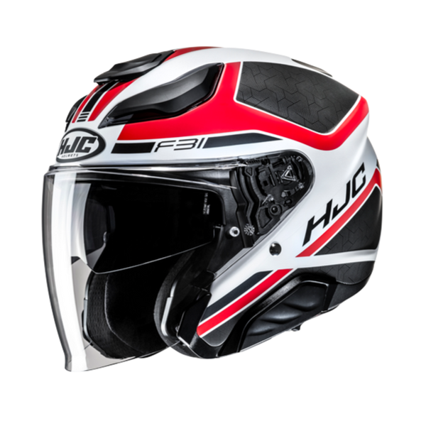 HJC CASCO JET FIBRA F31 CERON ROSSO MC1SF