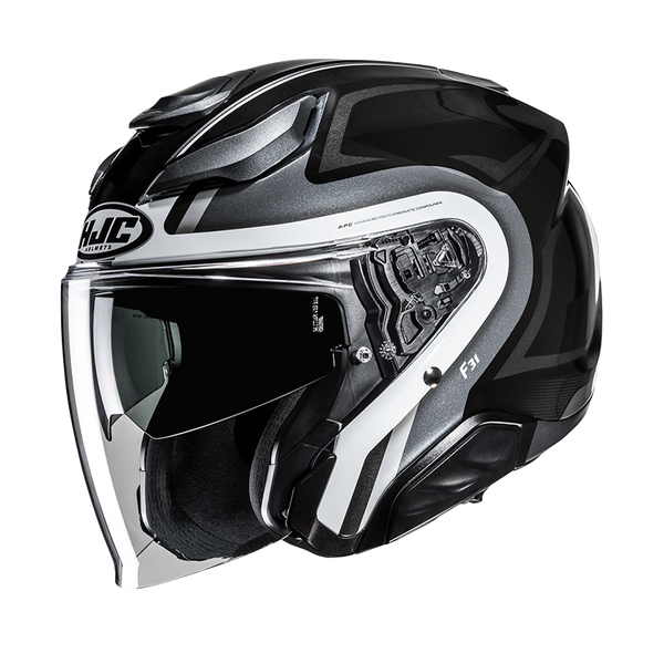 HJC CASCO JET FIBRA F31 BASK GRIGIO MC5