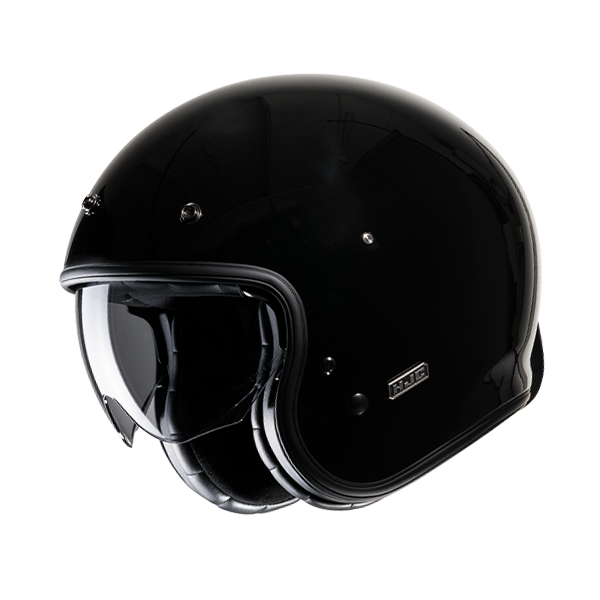 HJC CASCO JET FIBRA V31 NERO LUCIDO