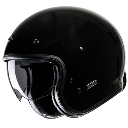 HJC CASCO JET FIBRA V31 NERO LUCIDO