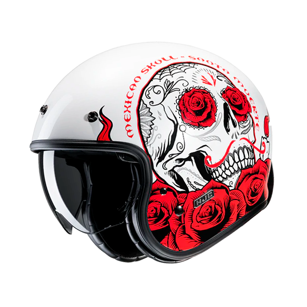 HJC CASCO JET FIBRA V31 DESTO ROSSO MC1