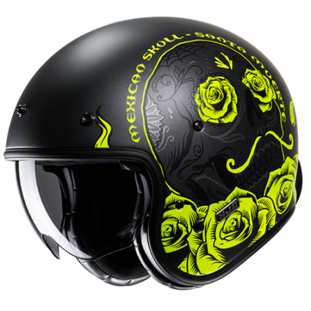 HJC CASCO JET FIBRA V31 DESTO GIALLO FLUO MC3HSF