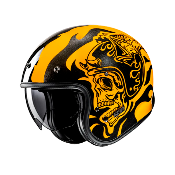 HJC V31 FLAME GIALLO MC3