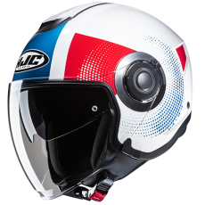 HJC CASCO JET i40 PYLE ROSSO BLU MC21