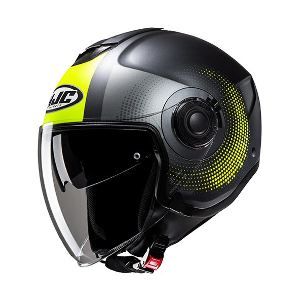 HJC CASCO JET i40 PYLE GIALLO FLUO MC3HSF