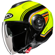 HJC CASCO JET i40 LINIA GIALLO FLUO MC3H