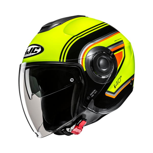 HJC CASCO JET i40 LINIA GIALLO FLUO MC3H