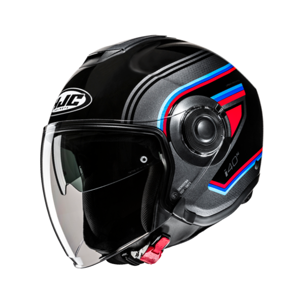 HJC CASCO JET i40 LINIA ROSSO BLU MC21