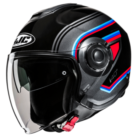 HJC CASCO JET i40 LINIA ROSSO BLU MC21
