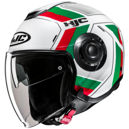 HJC CASCO JET i40 VELU ROSSO VERDE MC41