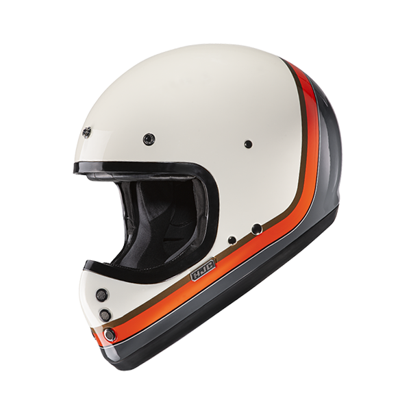 HJC CASCO INTEGRALE FIBRA V60 SCOBY ARANCIONE MC7