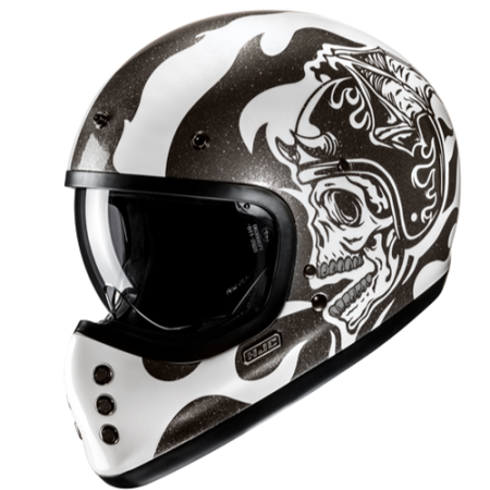 HJC CASCO INTEGRALE FIBRA V60 FLAME GRIGIO MC5