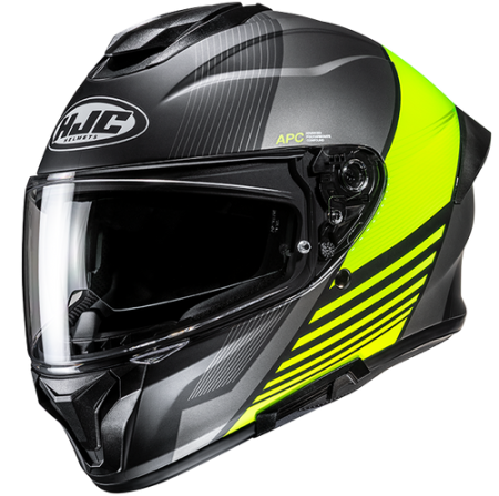 HJC CASCO INTEGRALE C71 MORIX GIALLO FLUO MC3HSF
